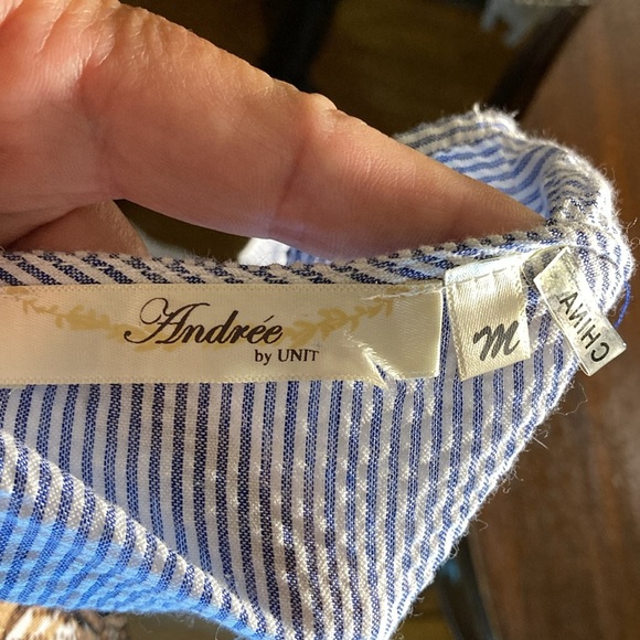 Andree baby doll Blue Off-Shoulder Dress size M - Picture 5 of 5